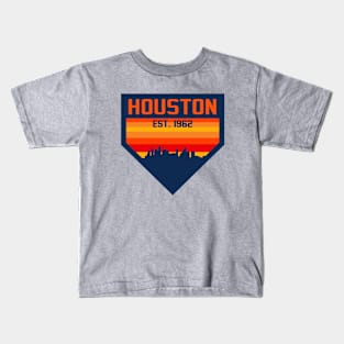 Houston Home Plate Skyline Kids T-Shirt